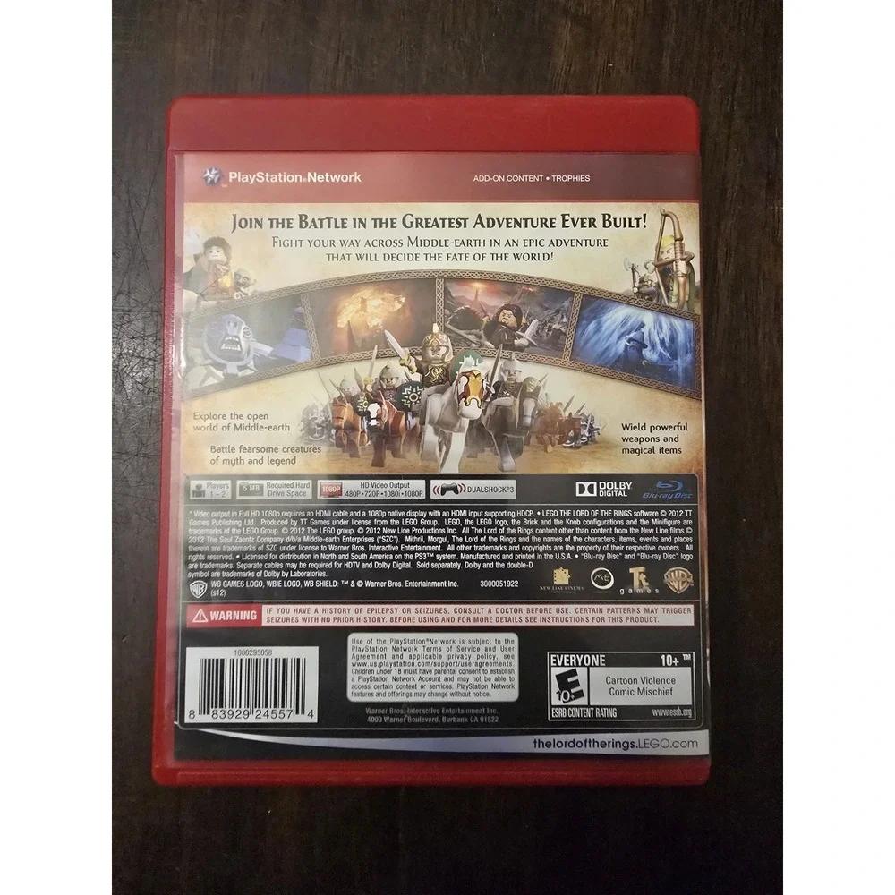 Lego : Lord of the Rings - PlayStation 3 - Greatest Hits - CIB - Tested‎